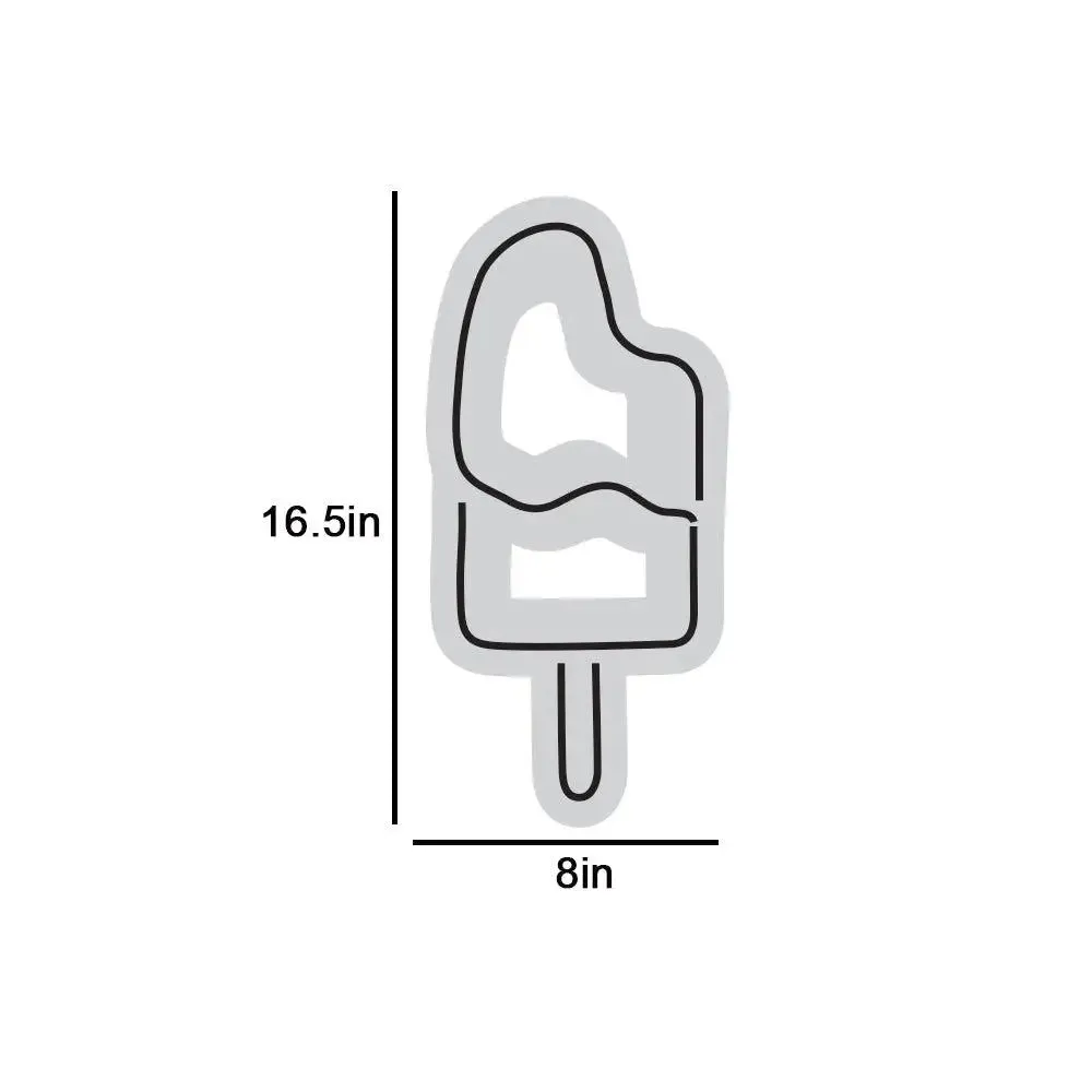 Ice Cream Stick Pink LED Neon Light