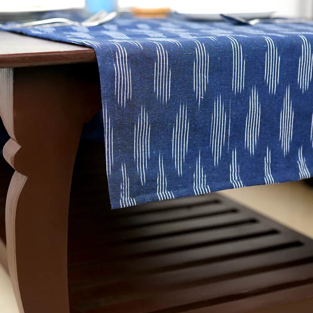 Ikkat Print Cotton Table Runner