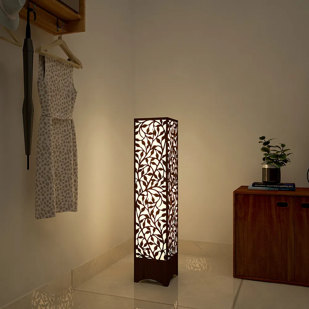Illuminated Leaves Designer Wood Floor Lamp / Floor Light / Modern Lamp