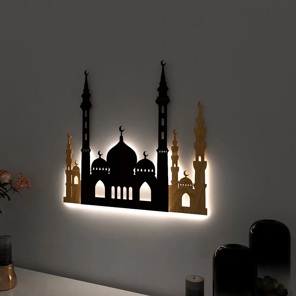 Illuminated Mosque Backlit Acrylic Wall Art