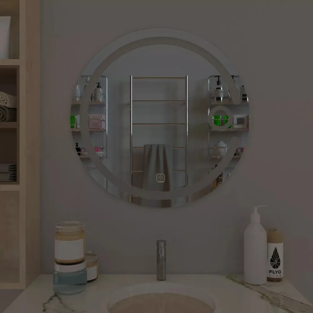 Illuminating Lunar LED Bathroom Mirror