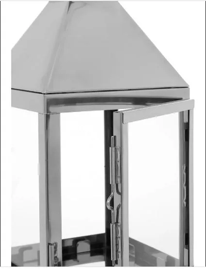 Illuminating Silver Tandem Candle Lantern