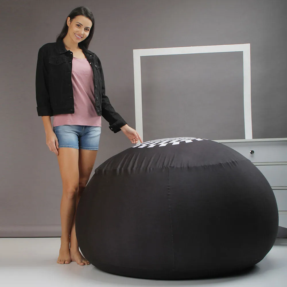 Illusion Pattern Black & White Bean Bag (Beans Not Included) XL