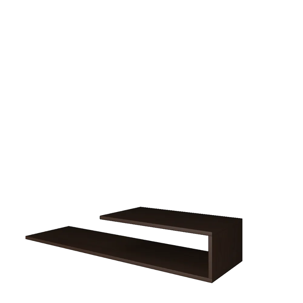 Imbuia Natural Walnut Minimalist Wooden Tv Unit