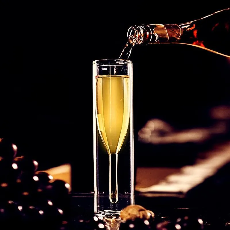 Imperial Double-Walled Champagne Flute Glass Single Piece