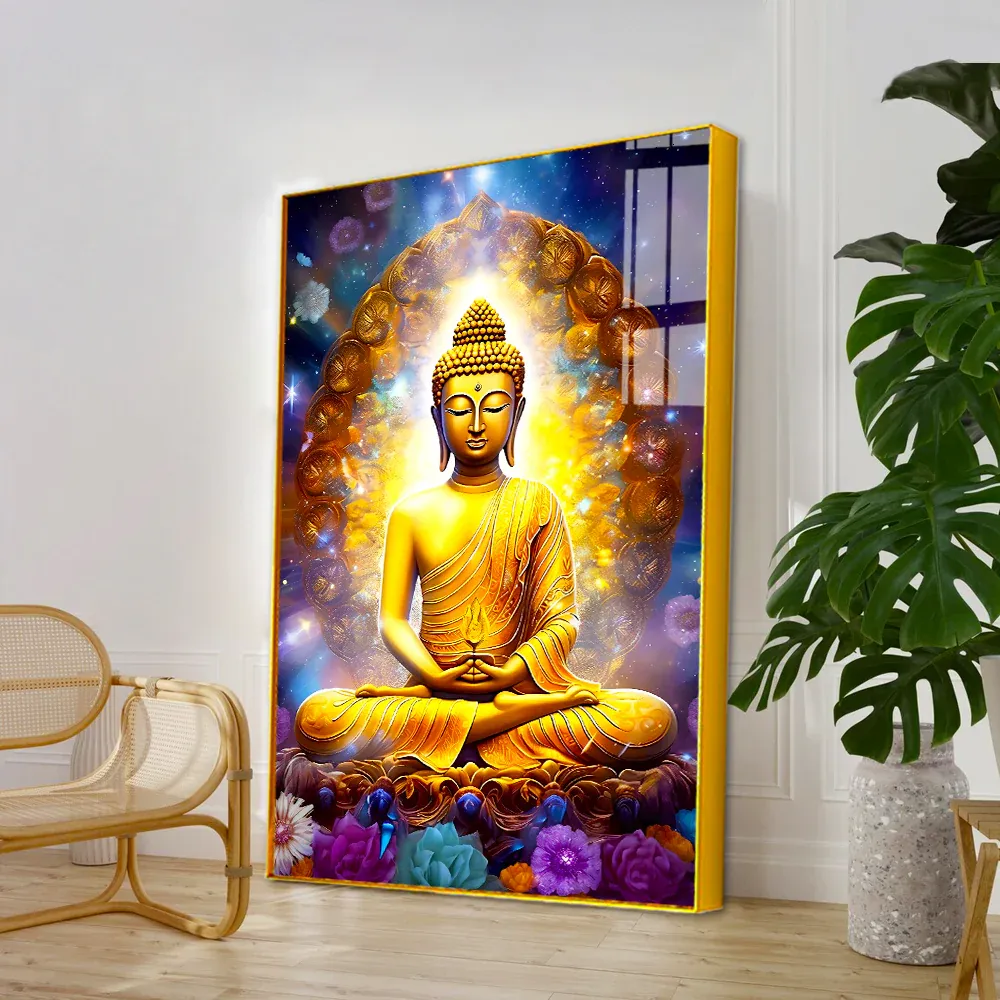 Infinite Serenity Buddha Acrylic Wall Painting Regular