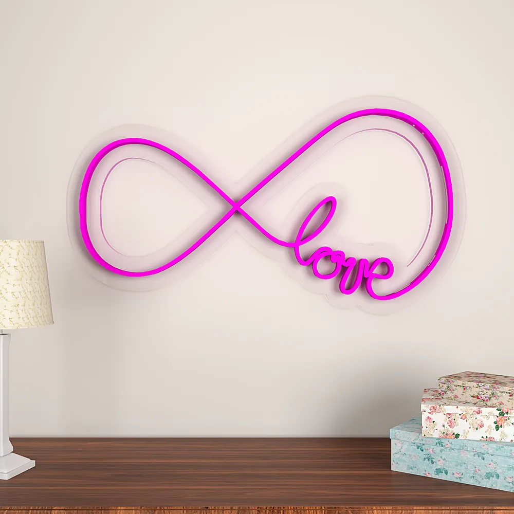 Infinity Love Neon Light (Available in Multiple Colors) Red