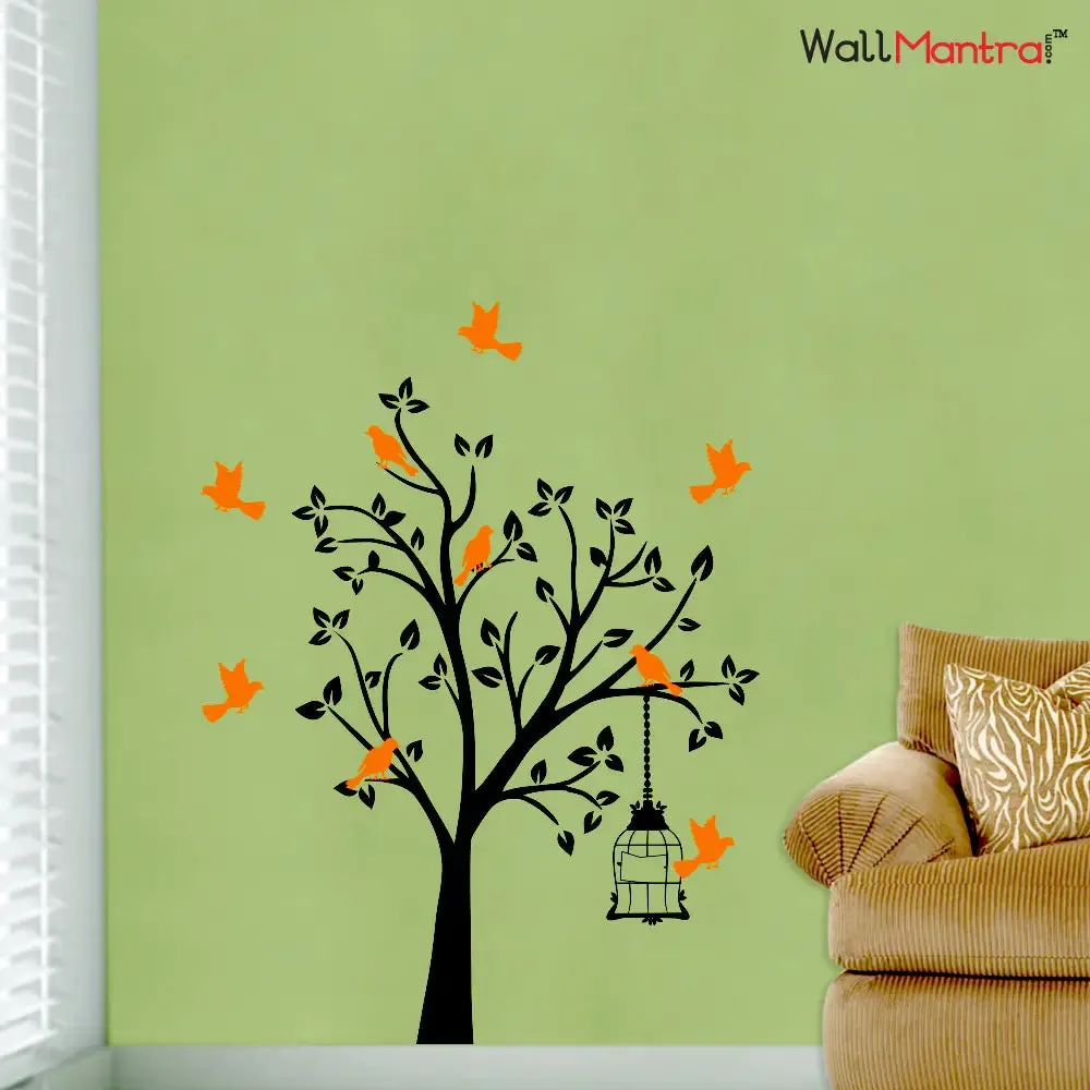 Innovative Bird Tree Wall Sticker And Wall Decal