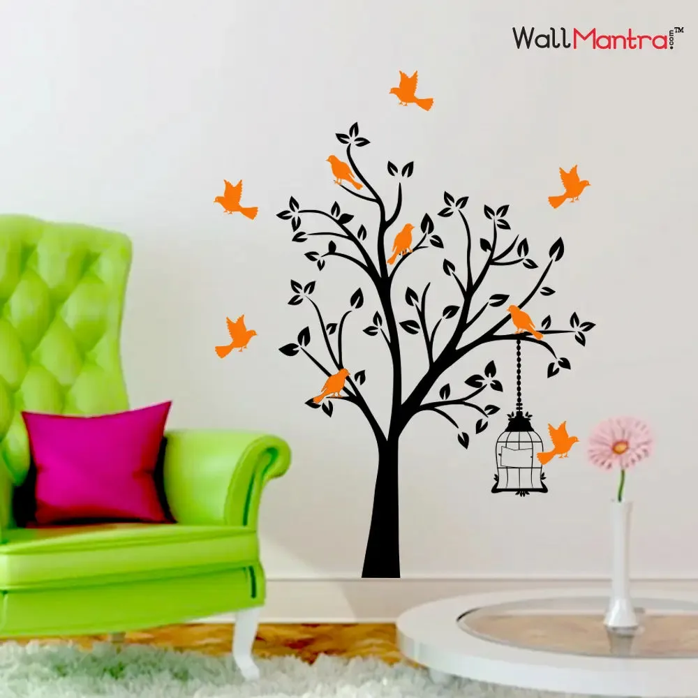 Innovative Bird Tree Wall Sticker And Wall Decal