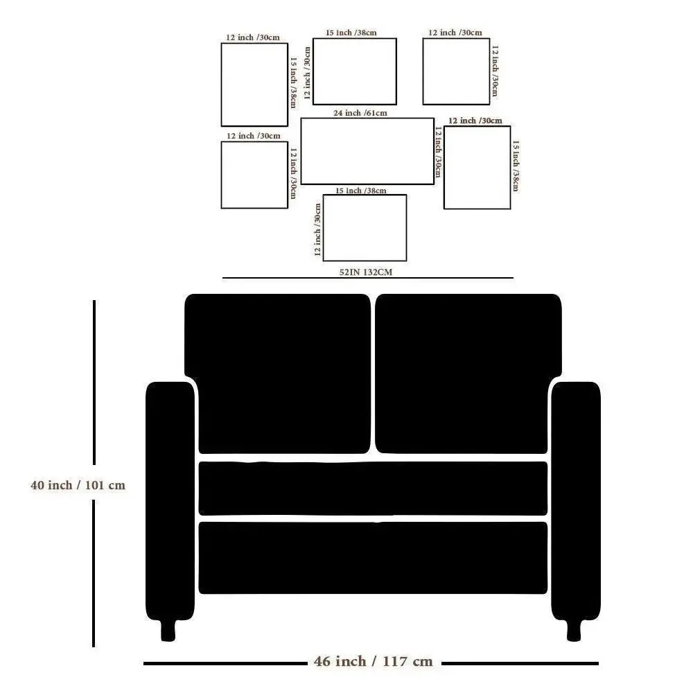 Inspirational Quotes  Wall Frame Photo Collage Set of 7