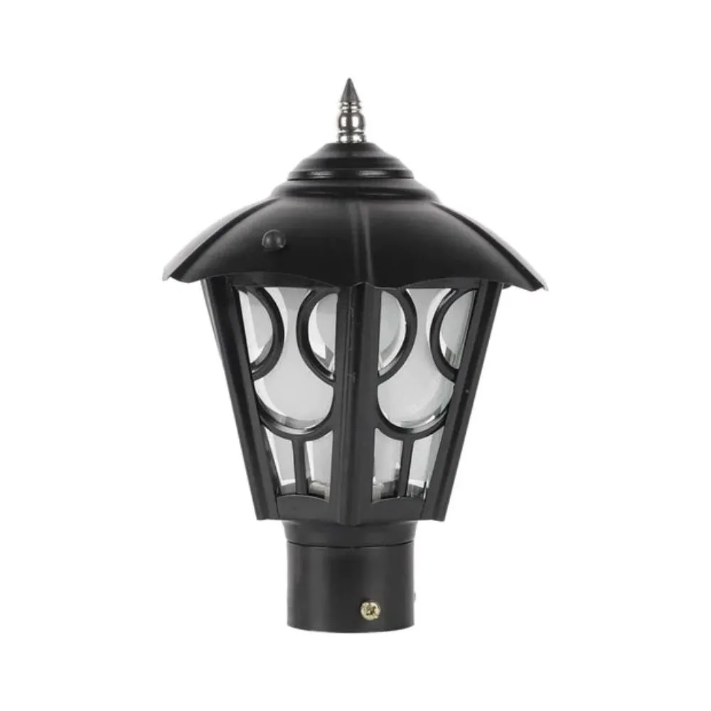 Intricate Black Designer Pole Lamp/ Outdoor Lamp (Bulb not included) Single Piece