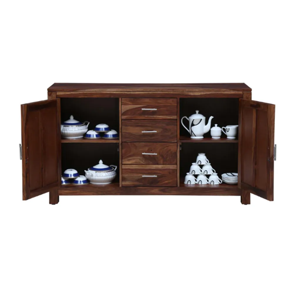 Intricate Handcrafted Sheesham Wooden Sideboard