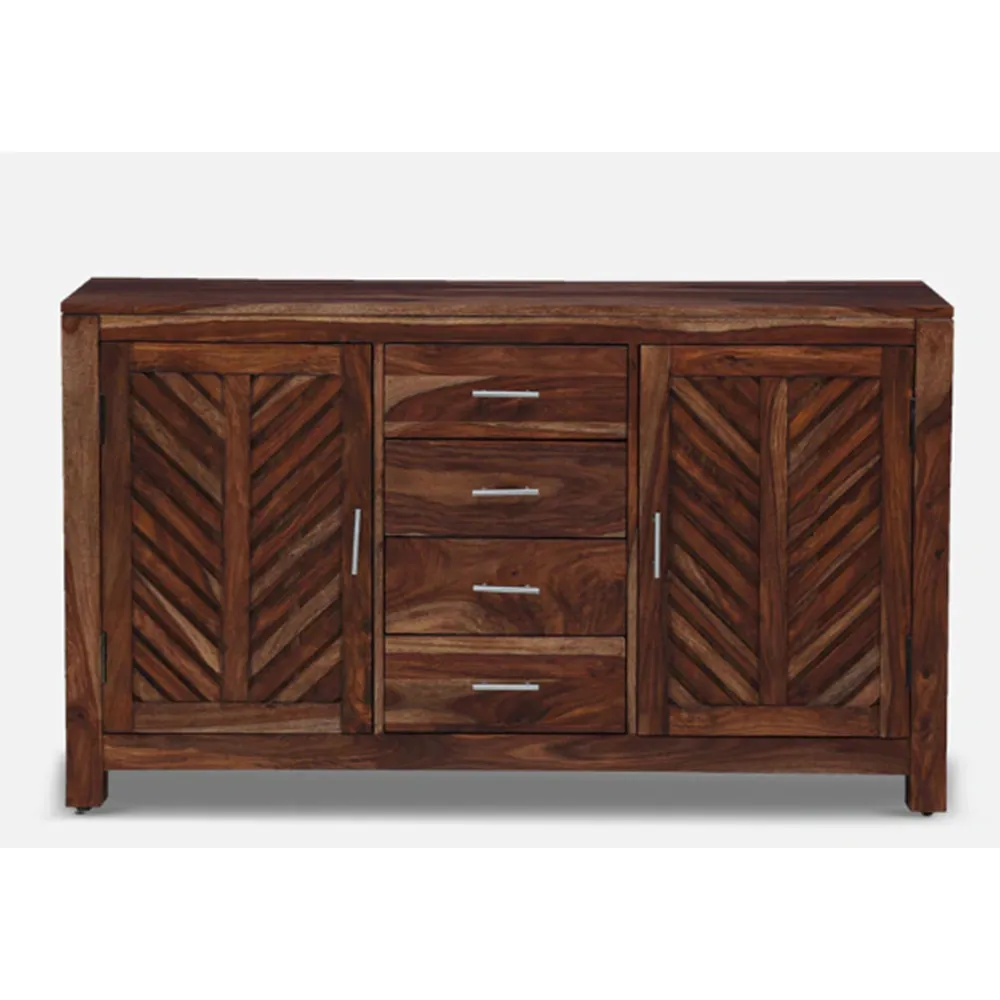 Intricate Handcrafted Sheesham Wooden Sideboard