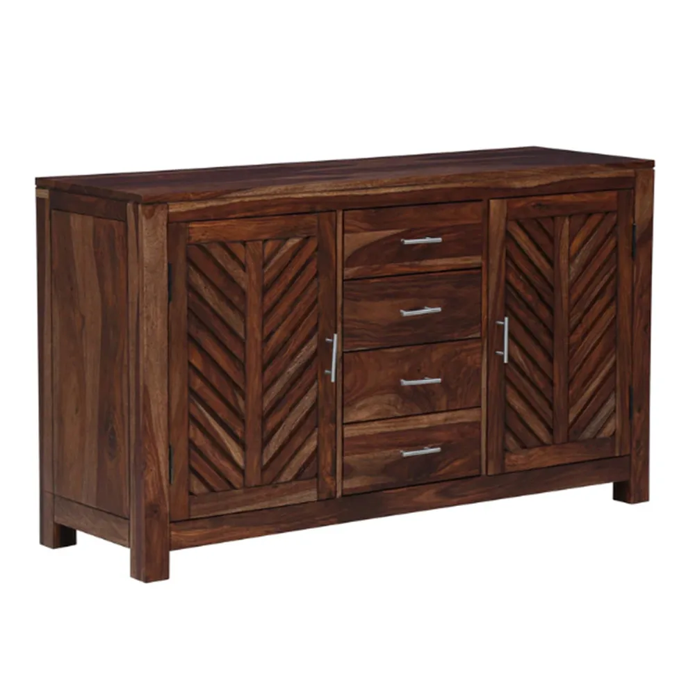 Intricate Handcrafted Sheesham Wooden Sideboard