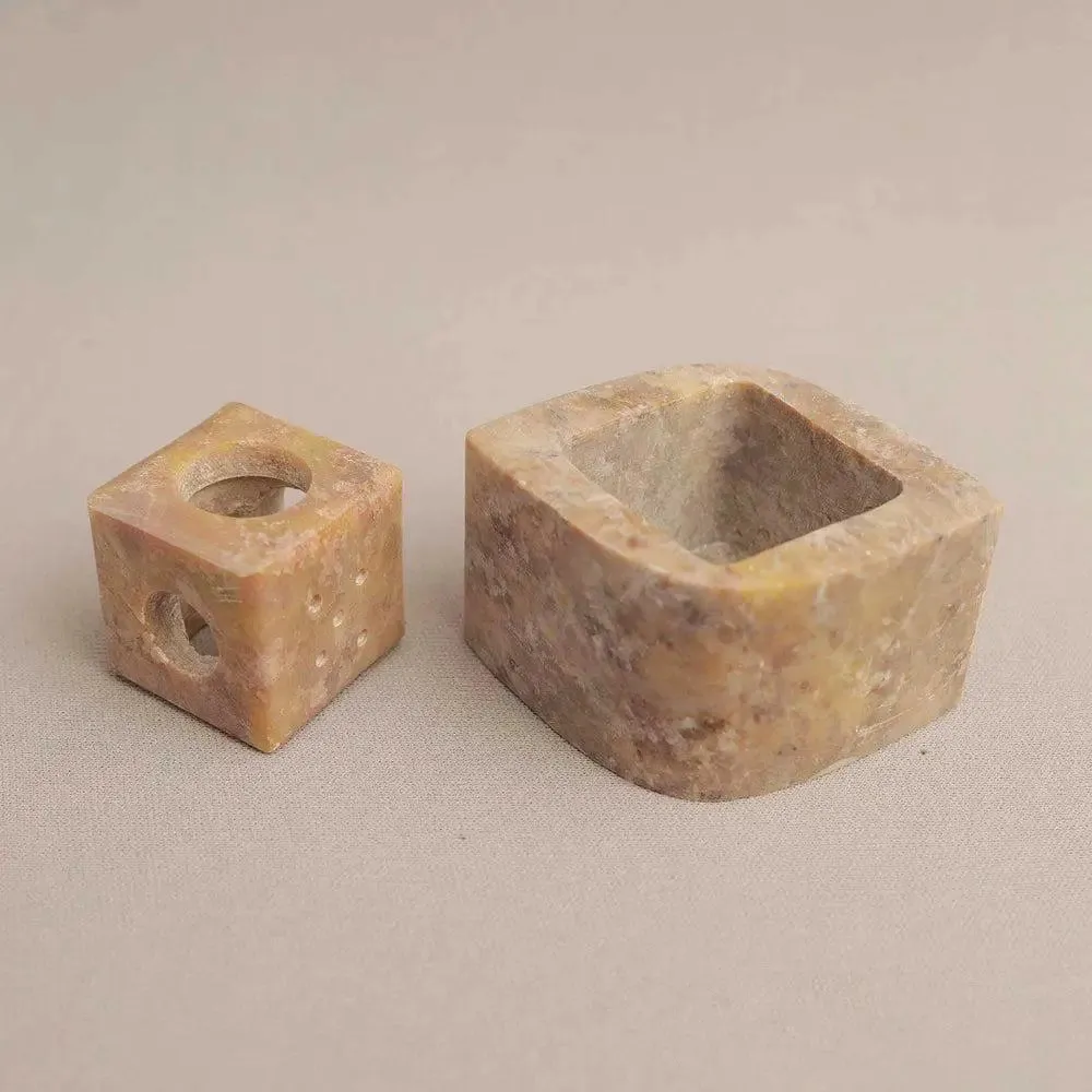Intricate Marble Soapstone Incense Stick Holder