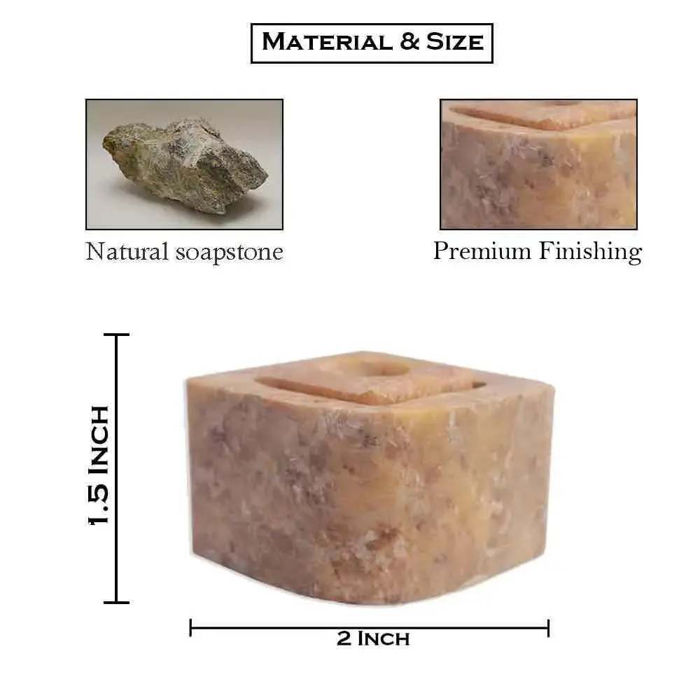 Intricate Marble Soapstone Incense Stick Holder