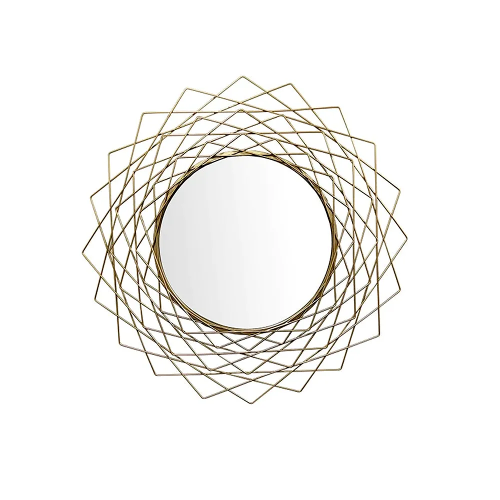 Intricate Modern Designer Metal Wall Mirror