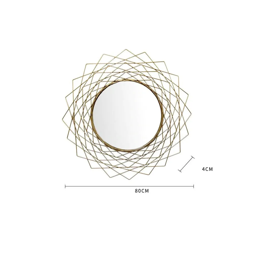Intricate Modern Designer Metal Wall Mirror