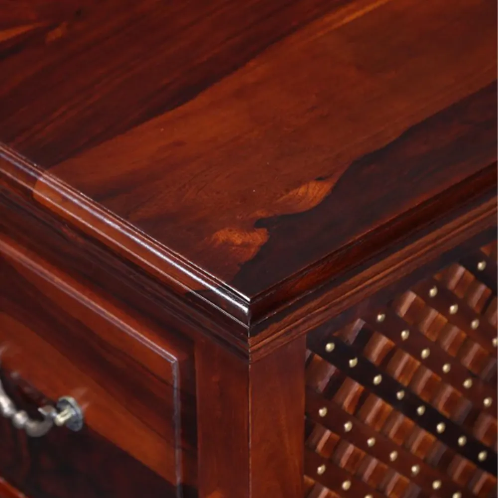Intricate Textured Sheesham Wood Trunk Box