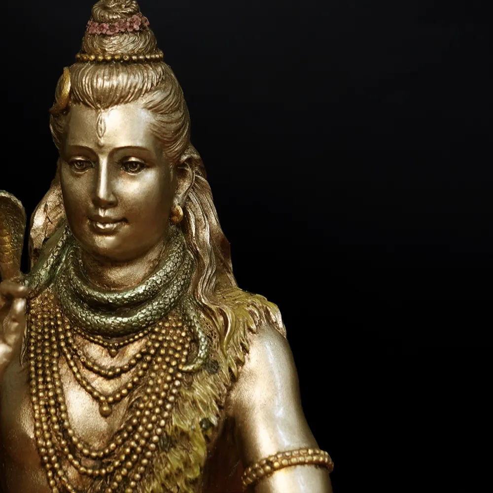 Intricately Handcrafted Highly Detailed Divine Lord Shiva Idol In Polyresin