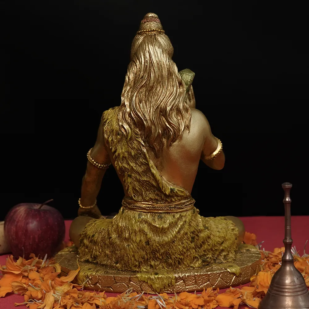 Intricately Handcrafted Highly Detailed Divine Lord Shiva Idol In Polyresin