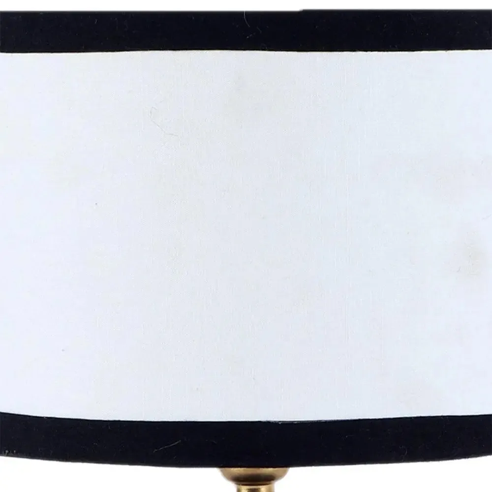 Iron table lamp with Multicolor Jute Shade