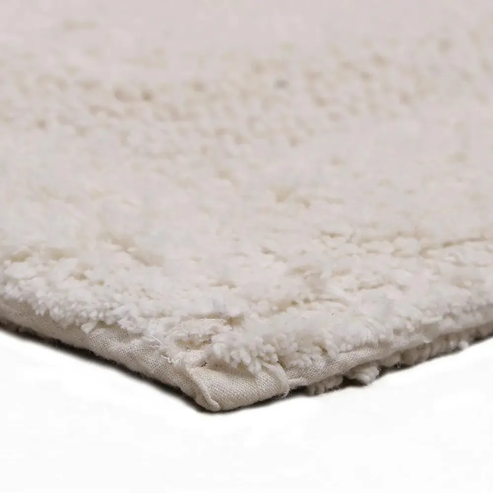 Ivory Designer Cotton Bath Runner (55x150) cm