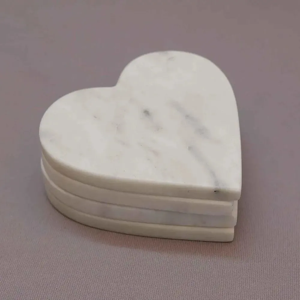 Ivory Marble Coaster Set