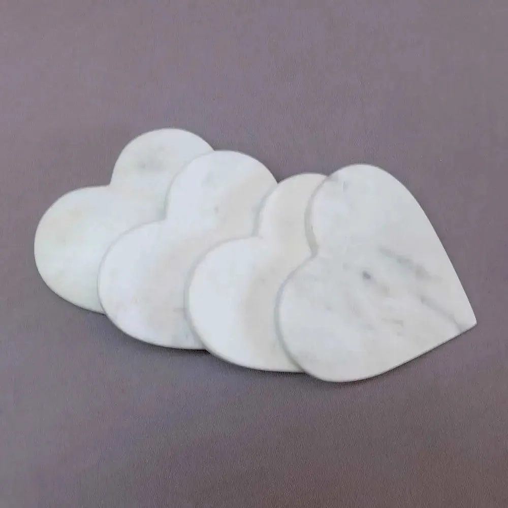 Ivory Marble Coaster Set