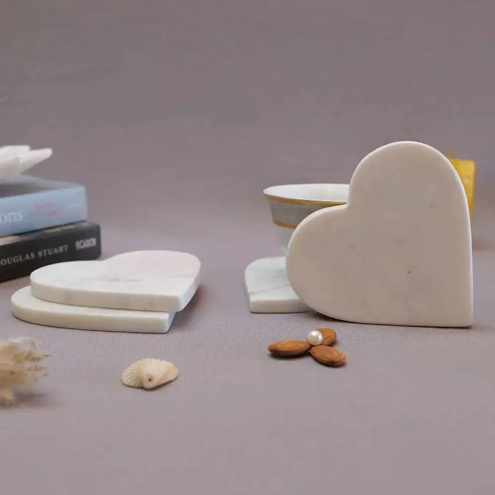 Ivory Marble Coaster Set