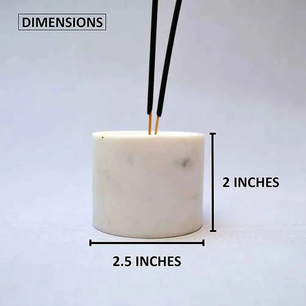 Ivory Marble Soapstone Incense Stick Holder