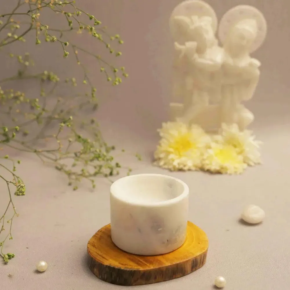 Ivory Marble Soapstone Incense Stick Holder