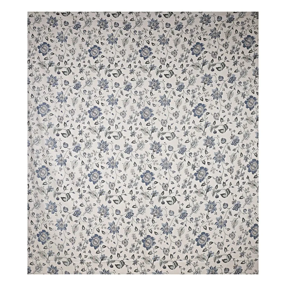 Jaipur Fabric Blue Gleeful Flowers Super Soft Cotton Single Bedsheet
