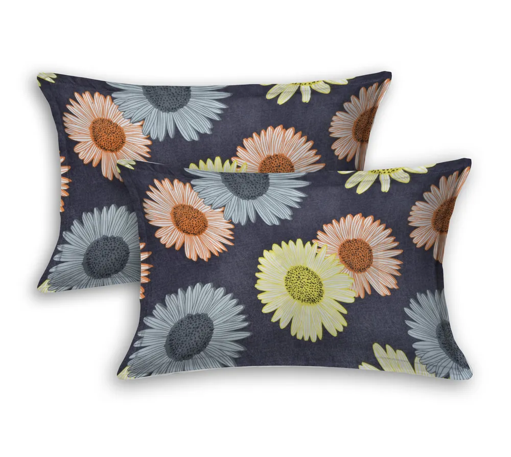 Jaipur Fabric Bold Floral Designer Super Soft Polymix Double Bedsheet