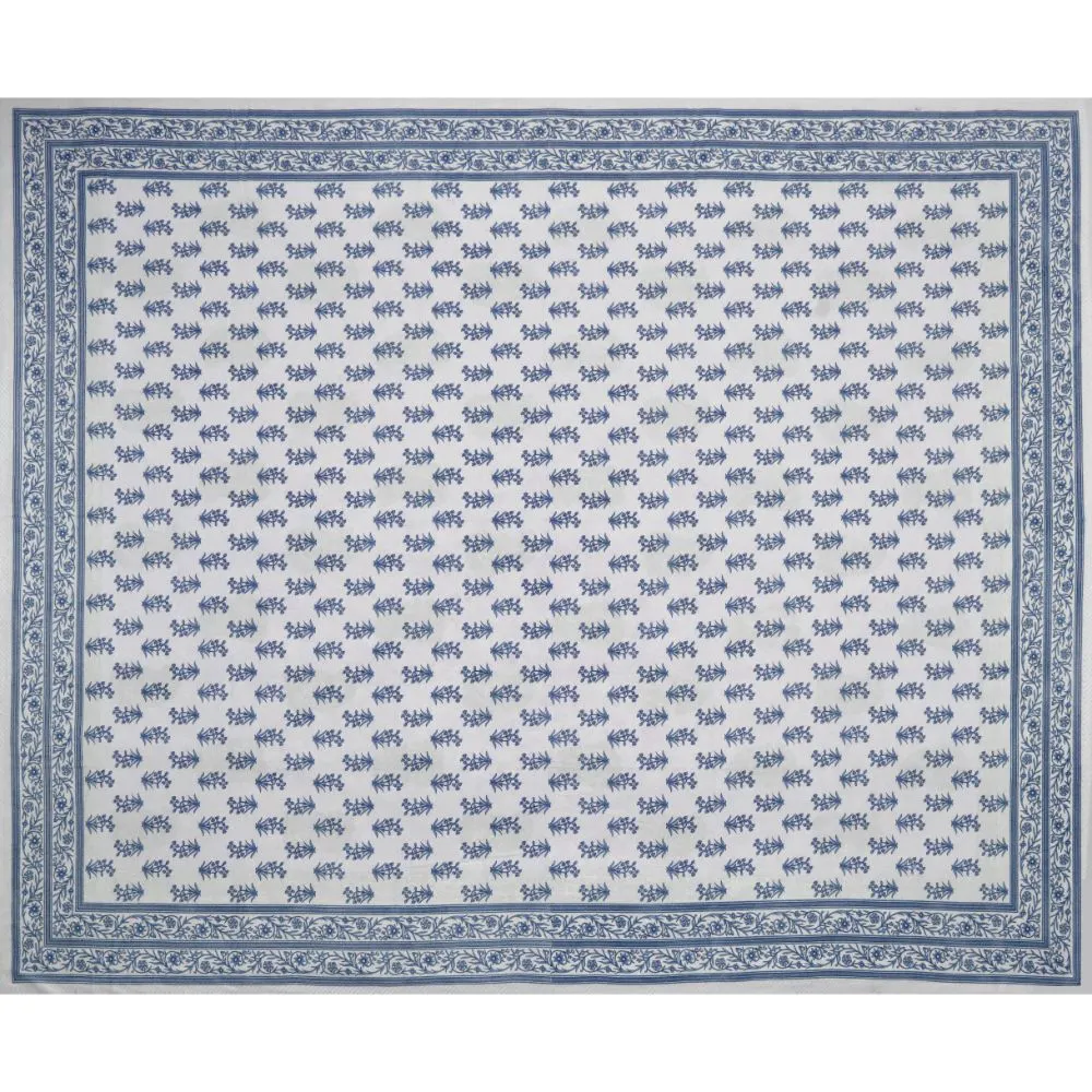 Jaipur Fabric Charming Paisley Cotton Double Bedsheet Black