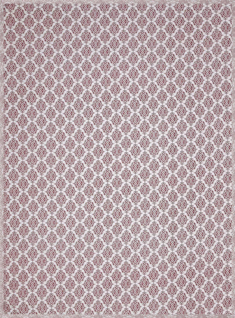 Jaipur Fabric Classic Ethnic Patterned Reversible Double Bed Summer Blanket Pink