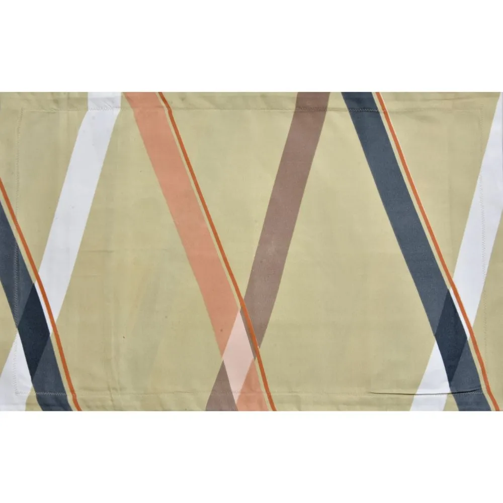 Jaipur Fabric Classy Crossing Lines Super Soft Polymix Double Bedsheet Grey