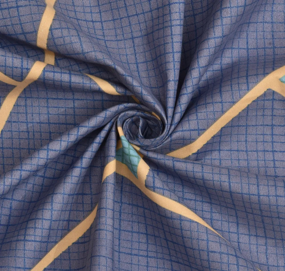 Jaipur Fabric Classy Geometric Designer Super Soft Polymix Double Sheet