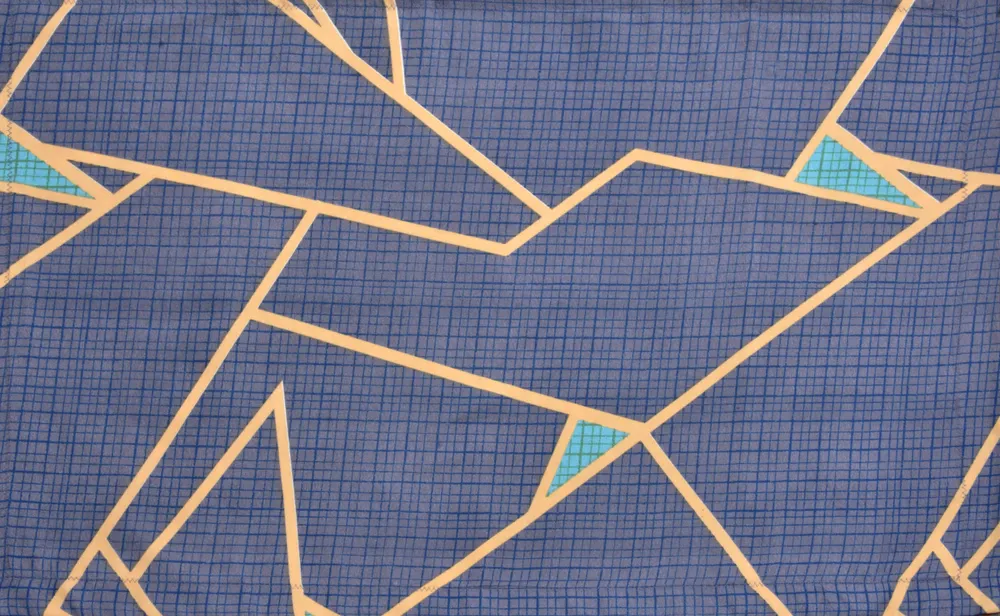 Jaipur Fabric Classy Geometric Designer Super Soft Polymix Double Sheet