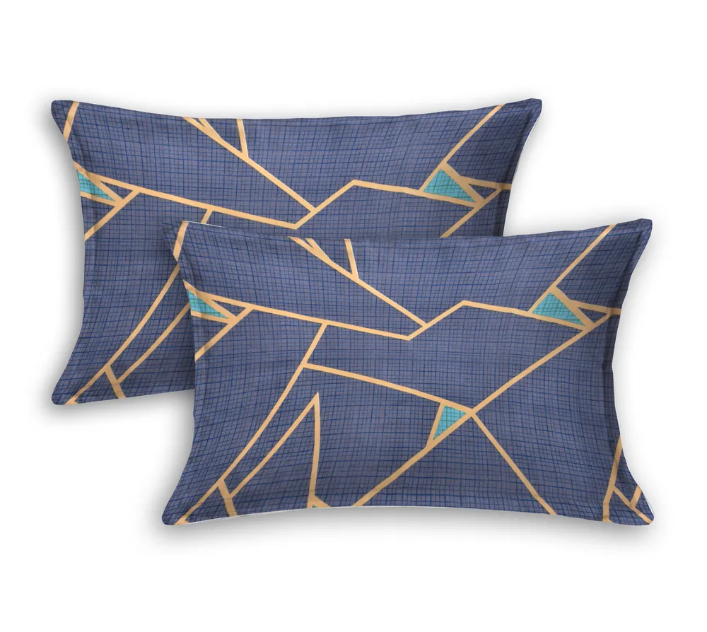 Jaipur Fabric Classy Geometric Designer Super Soft Polymix Double Sheet