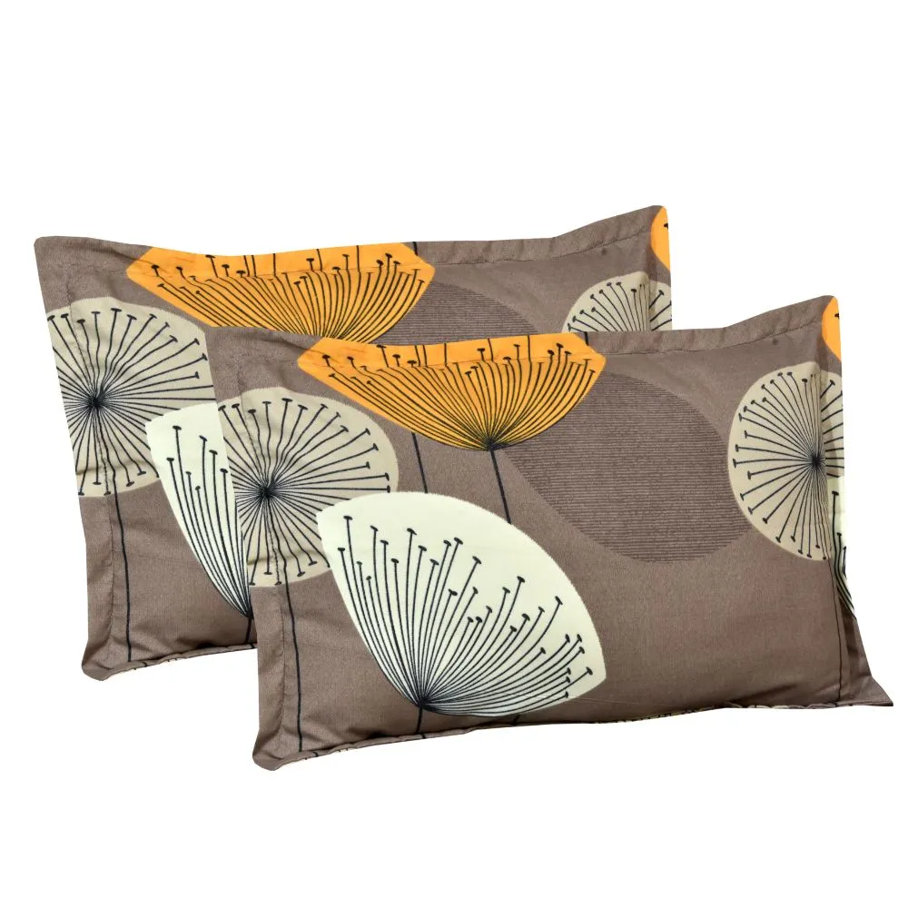 Jaipur Fabric Dandelion Designer Gray Super Soft Double Bedsheet