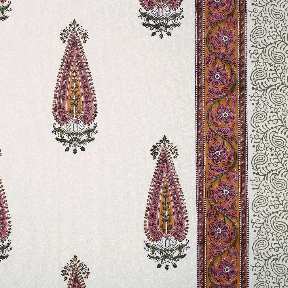 Jaipur Fabric Distinct Designer Hand Block Print Cotton Double Bedsheet