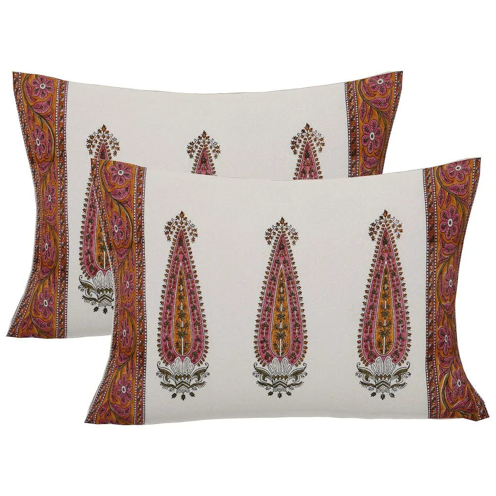 Jaipur Fabric Distinct Designer Hand Block Print Cotton Double Bedsheet