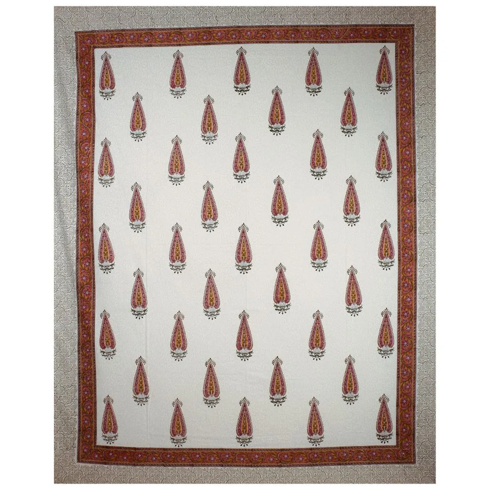 Jaipur Fabric Distinct Designer Hand Block Print Cotton Double Bedsheet