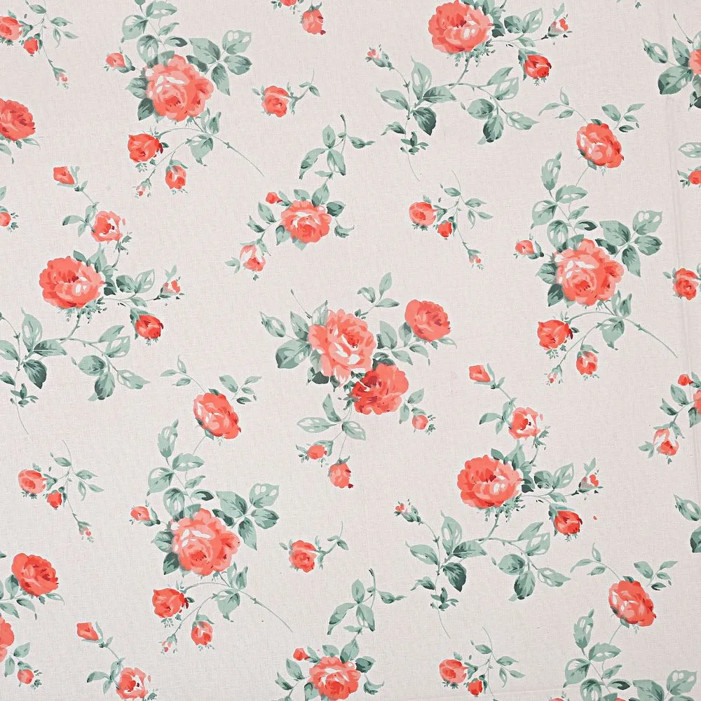 Jaipur Fabric Elegant Rose Designer Super Soft Cotton Single Bedsheet Pink