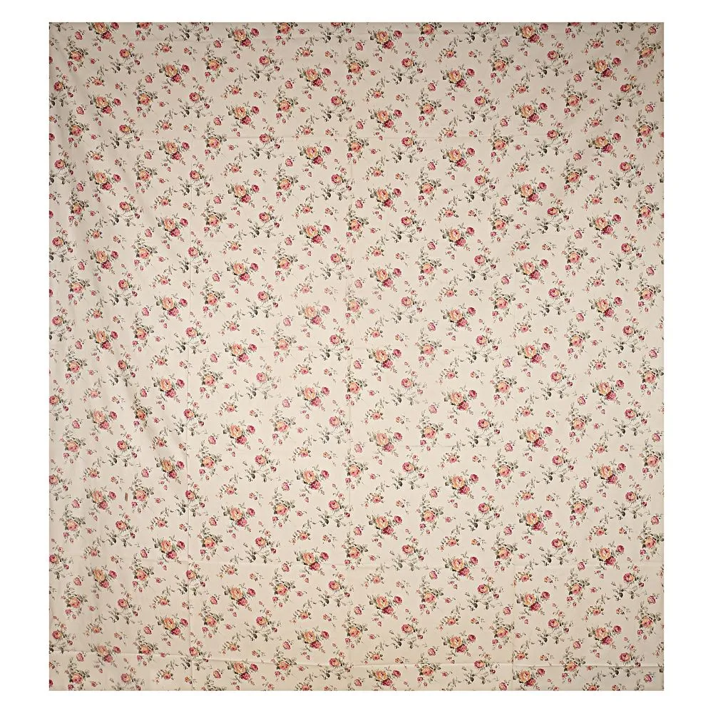 Jaipur Fabric Elegant Rose Designer Super Soft Cotton Single Bedsheet Pink