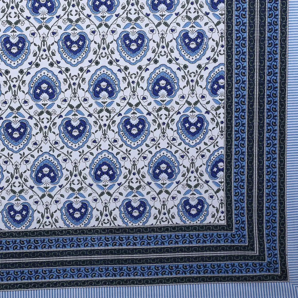 Jaipur Fabric Flickering Bale Cotton Double Bedsheet Pink