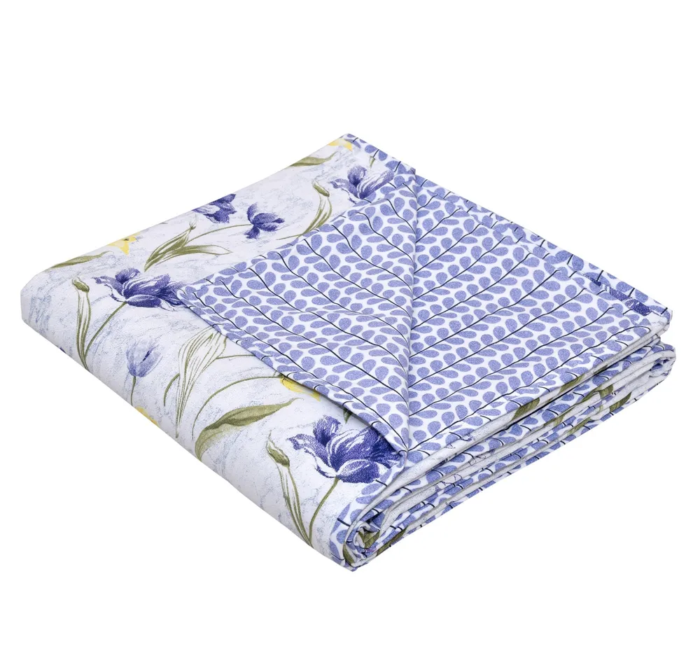 Jaipur Fabric Floral Printed Lightweight Reversible Single Dohar / Blanket Pink