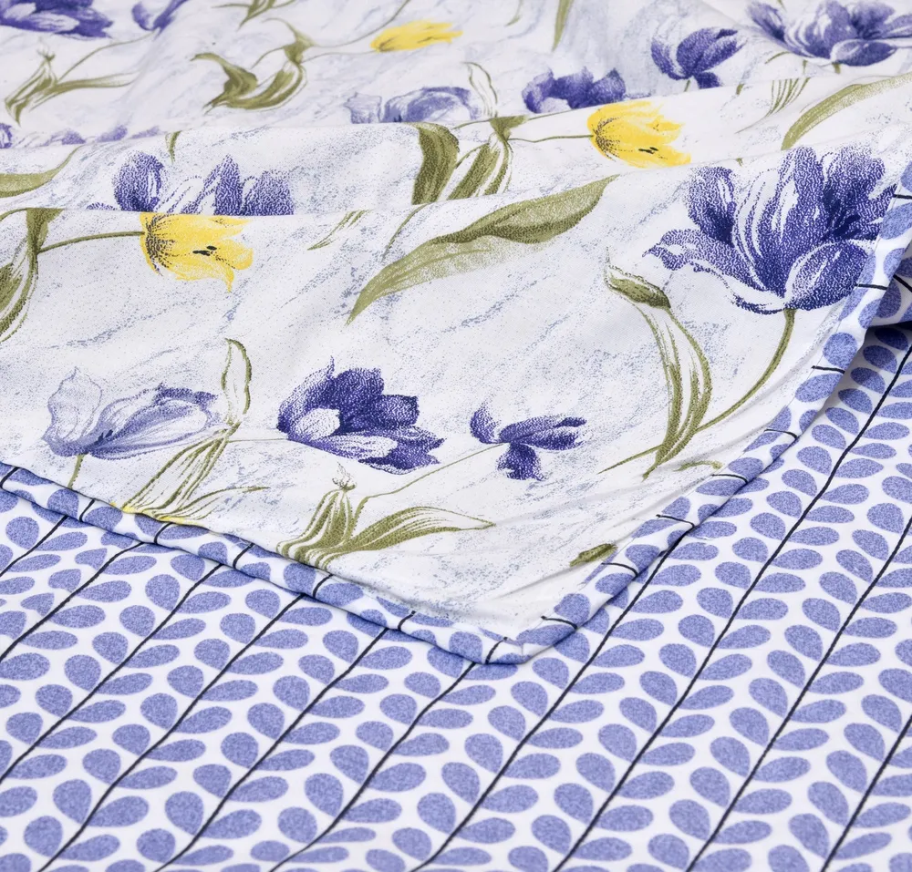 Jaipur Fabric Floral Printed Lightweight Reversible Single Dohar / Blanket Pink