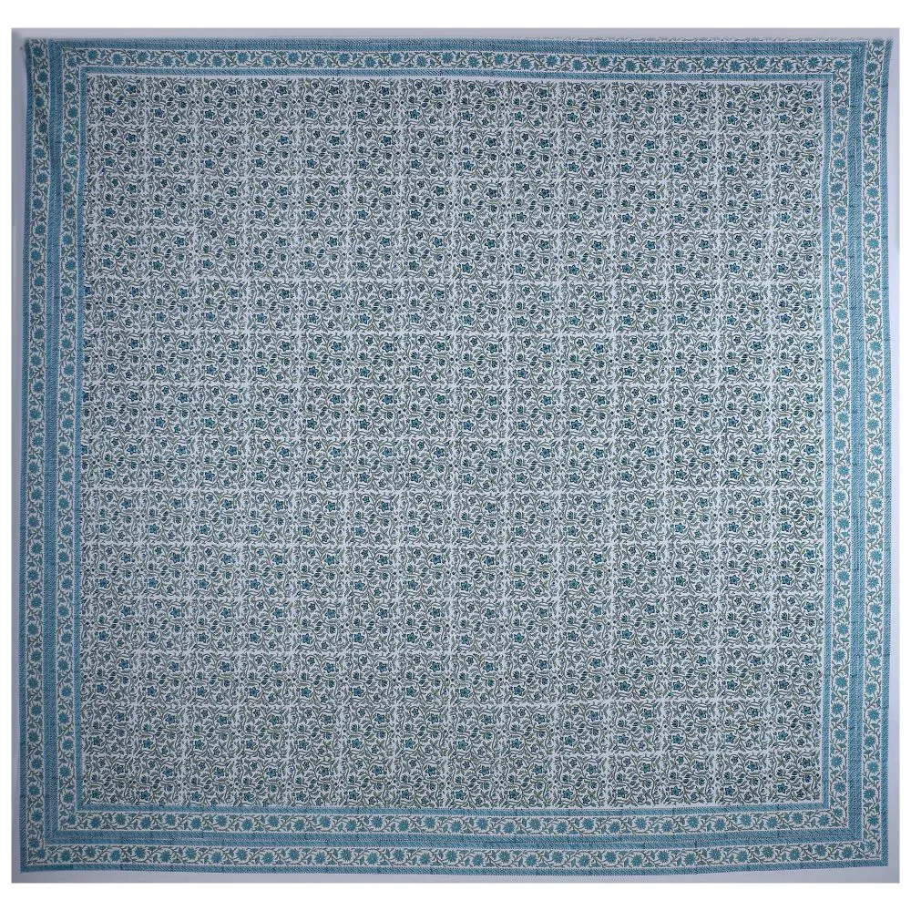 Jaipur Fabric Leafy Bliss Green Cotton King Size Bedsheet